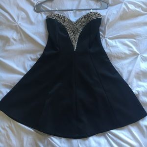 Strapless Black Dress